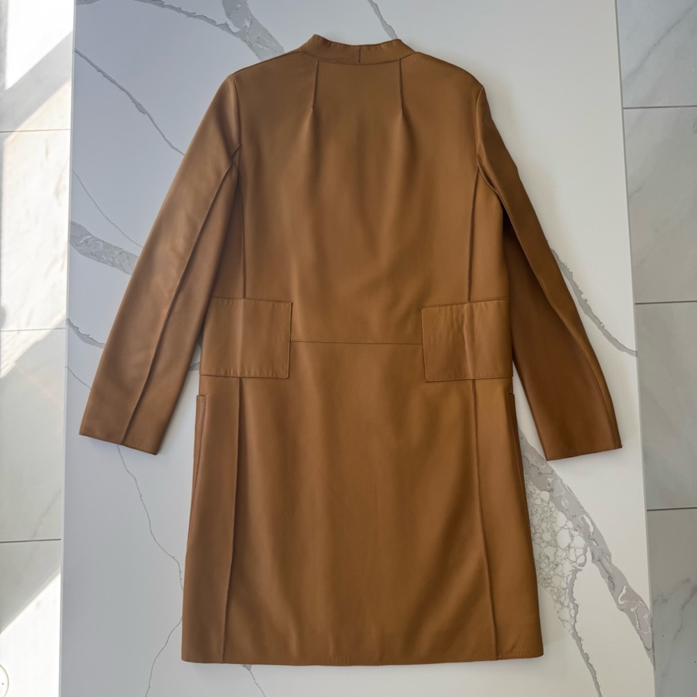 THE ROW LEATHER COAT - Picture 9 of 16